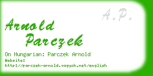 arnold parczek business card